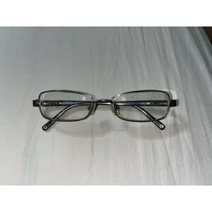 Coach 125 Tonie Small Green Metal Rectangle Eyeglasses Frame 53-17